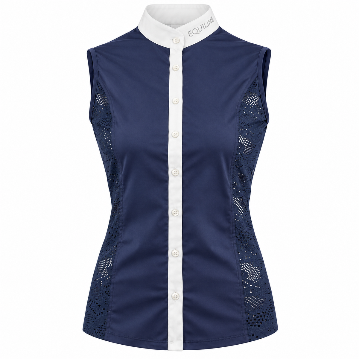 Camicia da donna smanicata blu | EL GAUCHO SPORT