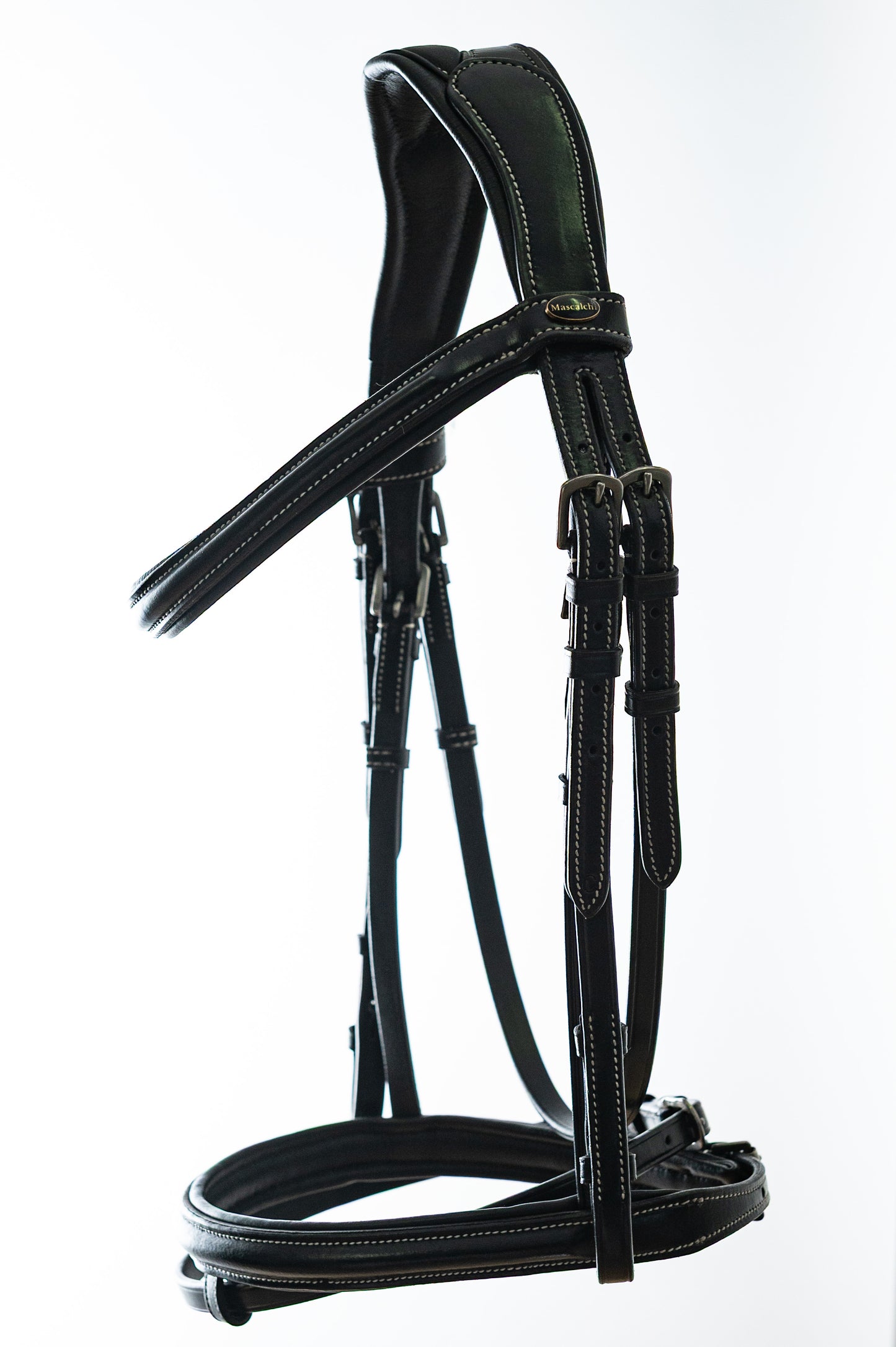 Testiera Inglese Mascalchi Anatomica in Ottimo Cuoio | El gaucho sport