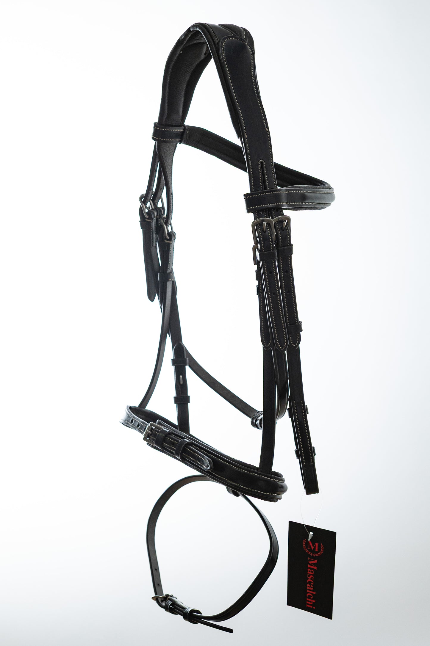 Testiera Inglese Mascalchi Anatomica in Ottimo Cuoio | El gaucho sport