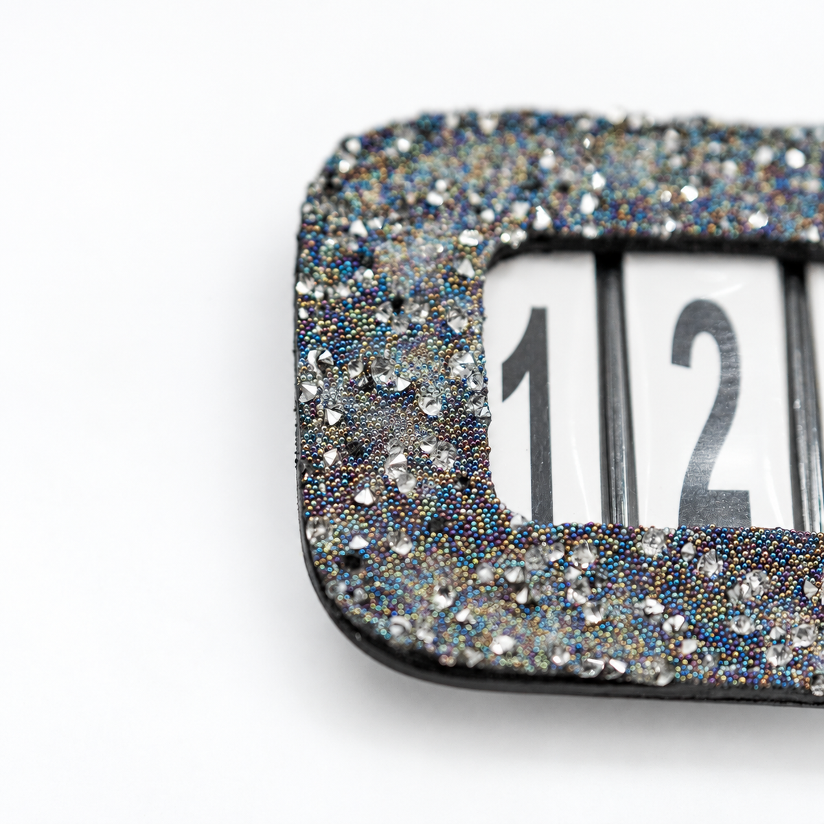 Portanumero da gara glitterato – Elegante e pratico per concorsi equestri