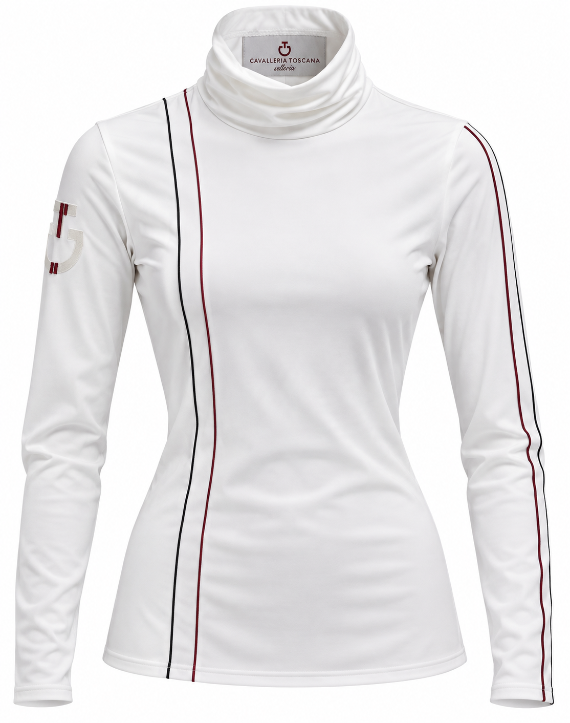 Maglia tecnica da competizione felpata a collo alto con piping | EL GAUCHO SPORT