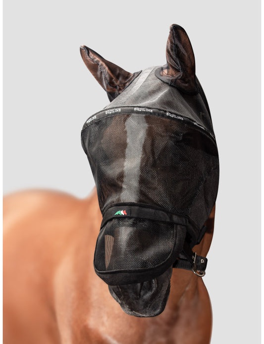 WeatherbeetaComfitec Deluxe Maglia Fine Maschera Antimosche con Orecchie per Cavallo (Pieno) (Blu Navy, Turchese WeatherbeetaComfitec Deluxe Maglia Fine Maschera Antimosche con Orecchie per Cavallo (Pieno) (Blu Navy, Turchese