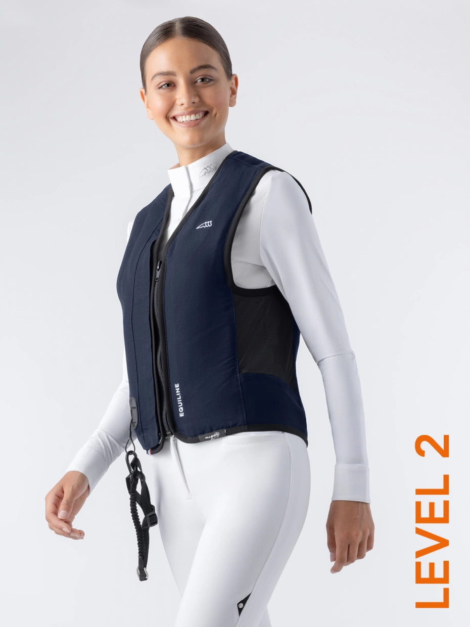 BELAIR LEVEL 2 – gilet airbag unisex nero con dorsale livello 2 Equiline | El gaucho sport