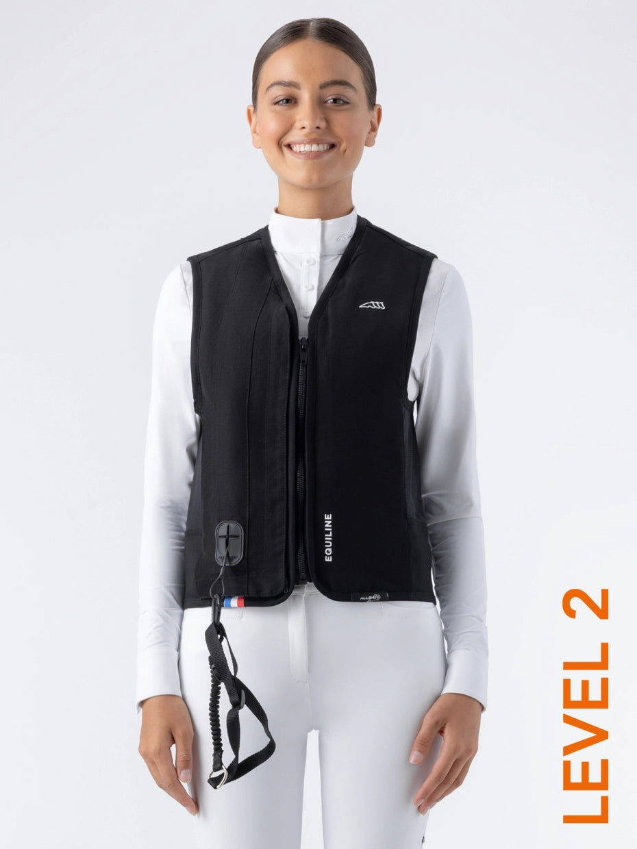 BELAIR LEVEL 2 – gilet airbag unisex nero con dorsale livello 2 Equiline | El gaucho sport