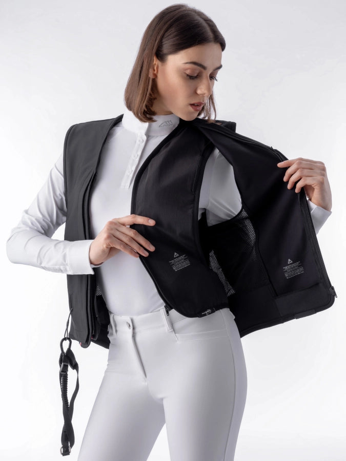 BELMOVE - gilet airbag unisex nero con protezione dorsale Equiline | El gaucho sport