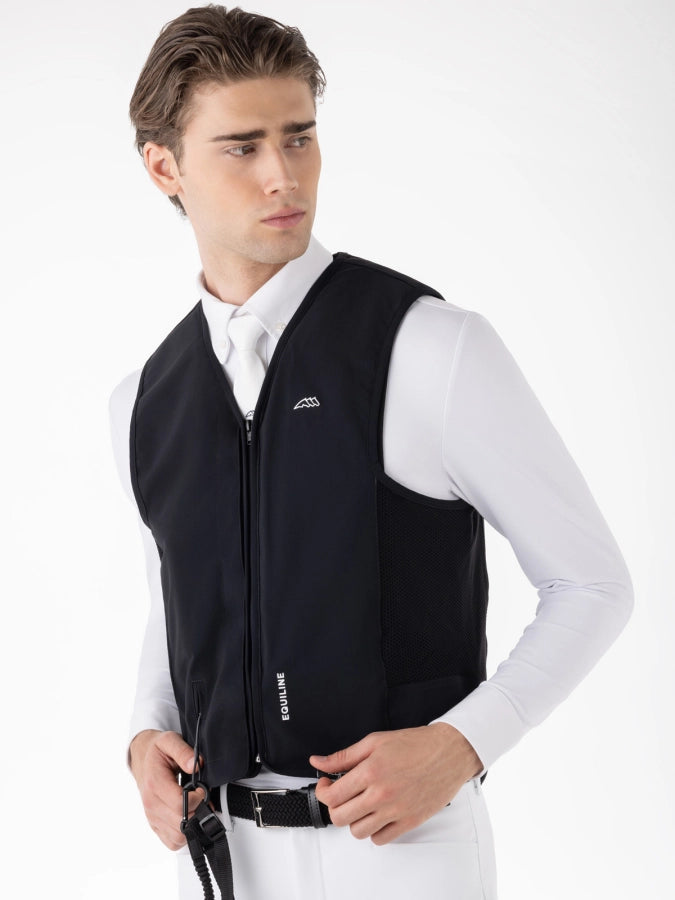 BELMOVE - gilet airbag unisex nero con protezione dorsale Equiline | El gaucho sport