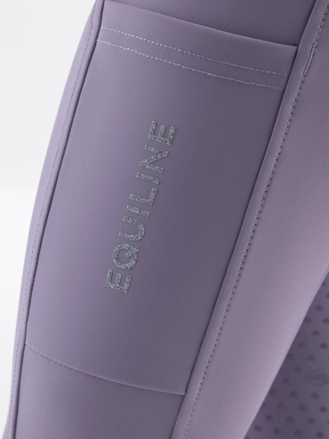 Leggings Mauve Bambina Equiline Full Grip BX-Tech | Junior Equitazione