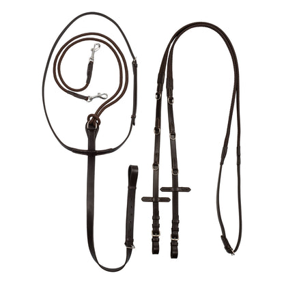 Redini con Martingala in Cuoio e Gomma: Controllo Preciso e Comfort per il Cavallo | El gaucho sport