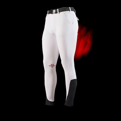 Pantaloni Uomo Bielastici con Full Grip – Equestro Ridertechnology | El Gaucho Sport