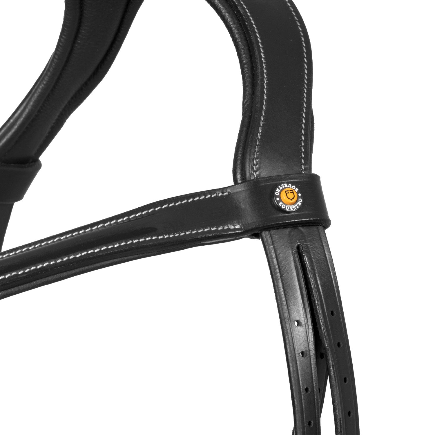 Testiera inglese Equestro in cuoio con chiudibocca e redini | El gaucho sport