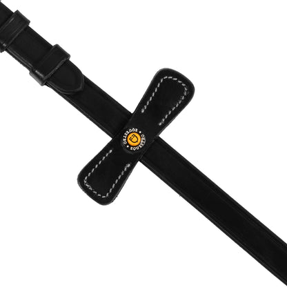 Redini inglesi in cuoio e gomma con fibbie inox – Alta qualità