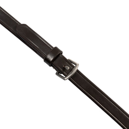 Redini inglesi in cuoio e gomma con fibbie inox – Alta qualità