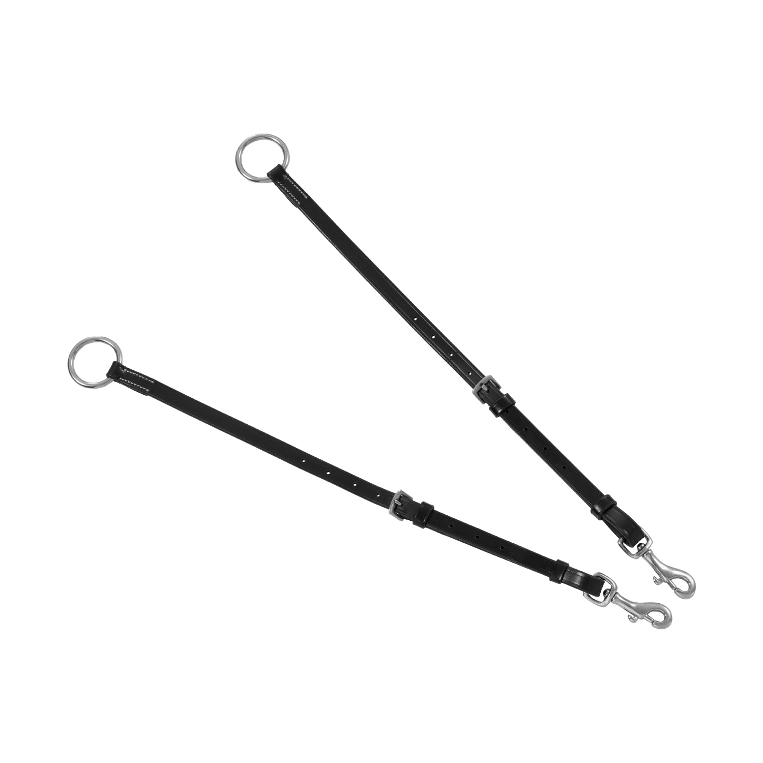 Pettorale in pelle con forchetta e ganci inox – Regolabile e sicuro