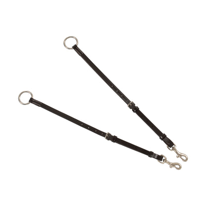 Pettorale in pelle con forchetta e ganci inox – Regolabile e sicuro