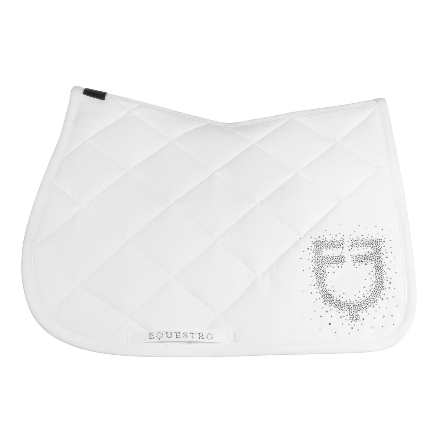 Sottoselle de saut en tissu technique avec logo en strass