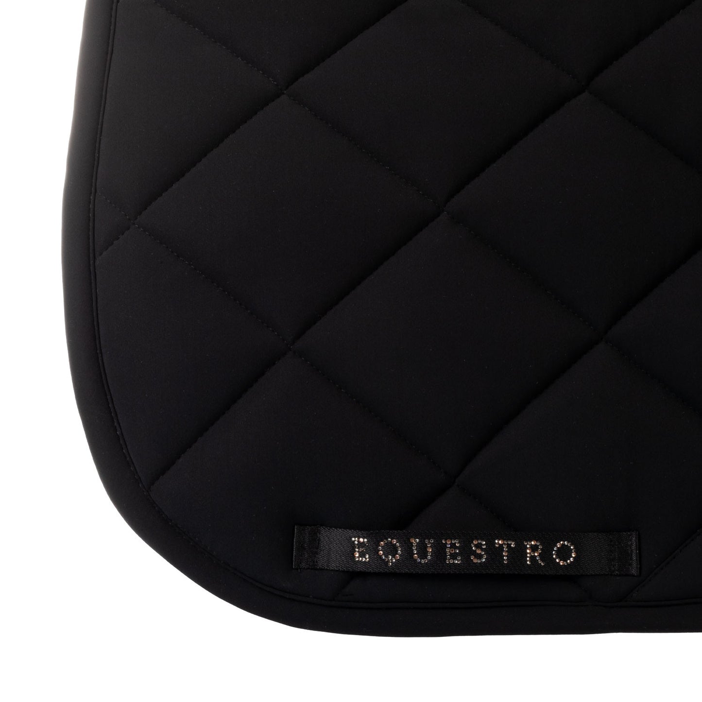 Sottosella de dressage en tissu technique avec logo en strass