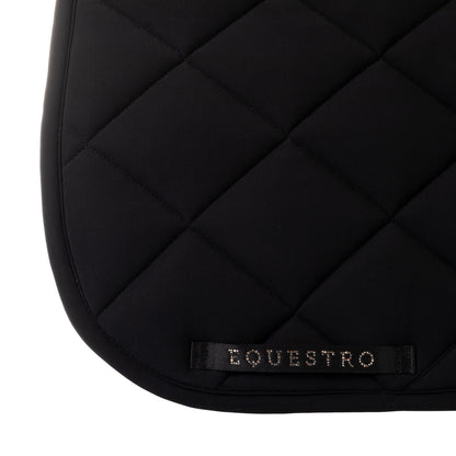 Sottosella de dressage en tissu technique avec logo en strass