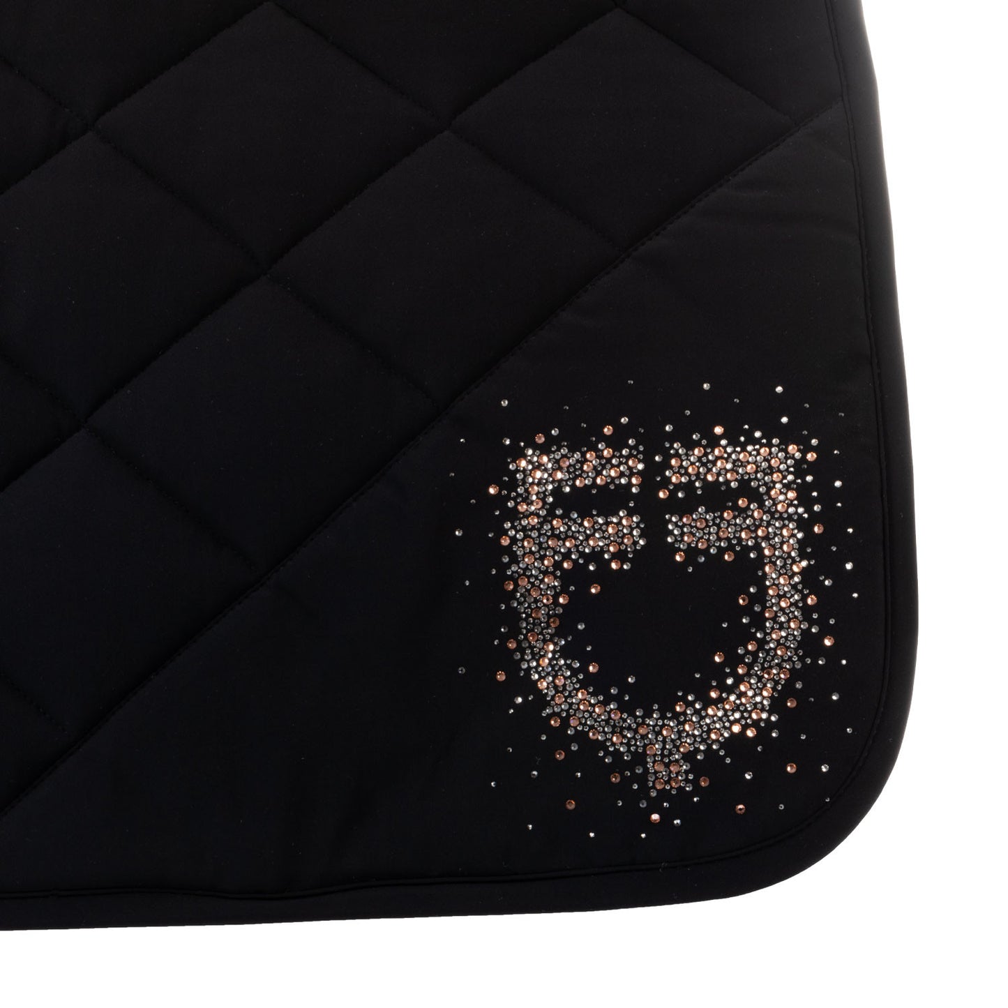 Sottosella de dressage en tissu technique avec logo en strass