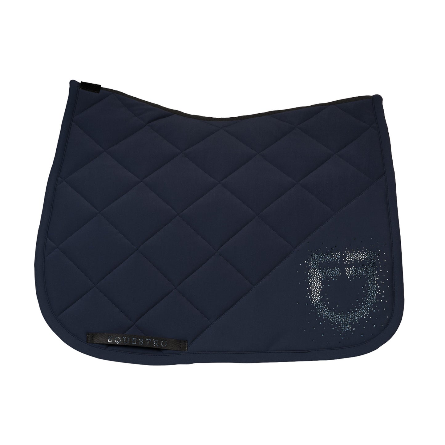 Sottosella de dressage en tissu technique avec logo en strass