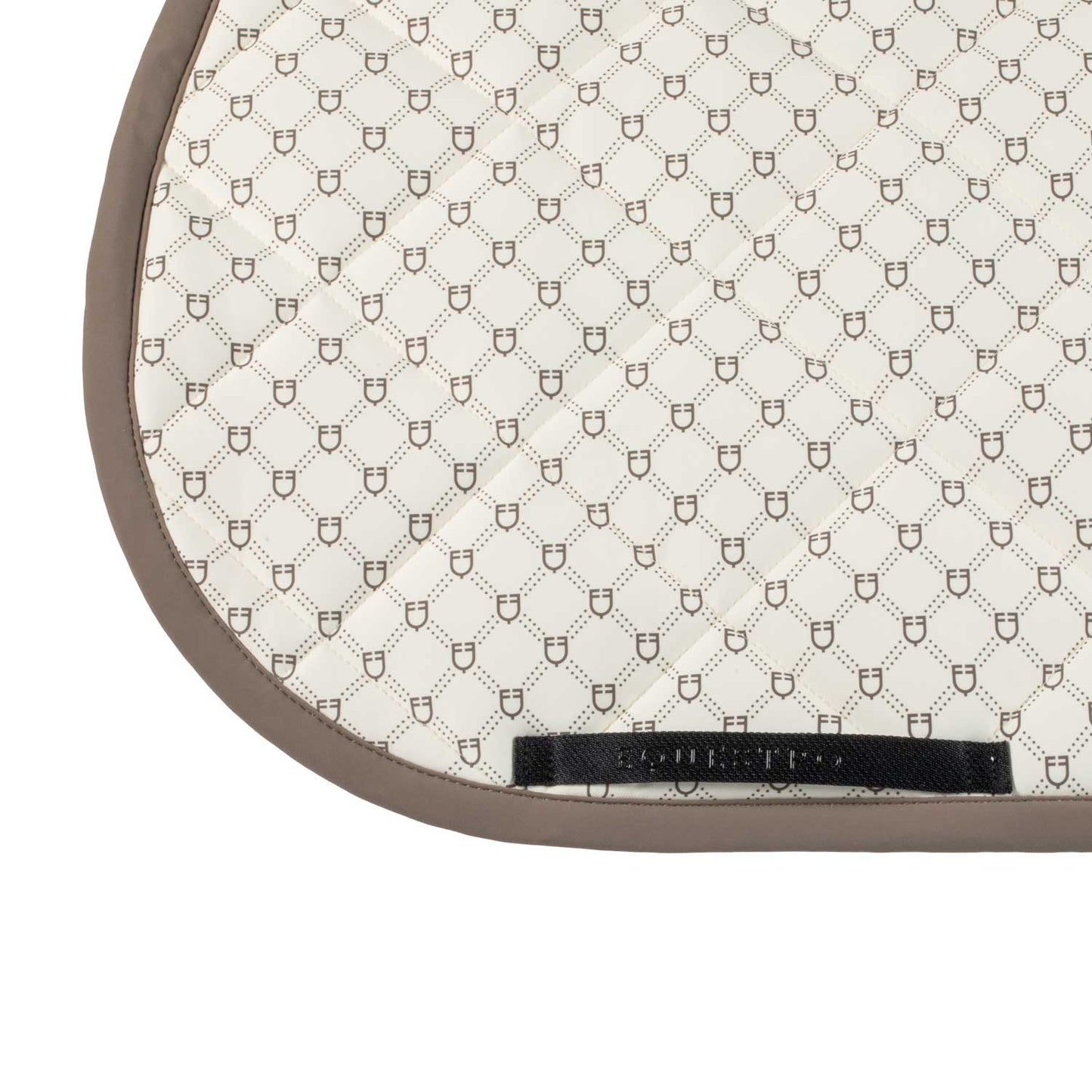 Sottosella Equestro in Tessuto Tecnico – Trapuntatura a Rombi, Monogram Taupe | El gaucho sport