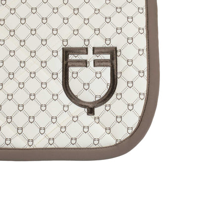 Sottosella Equestro in Tessuto Tecnico – Trapuntatura a Rombi, Monogram Taupe | El gaucho sport