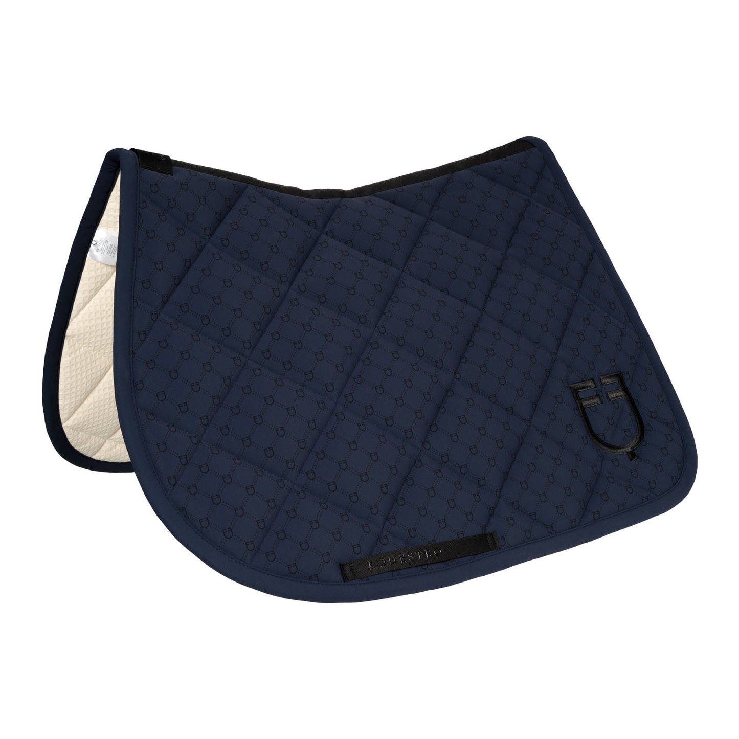 Sottosella Equestro in Tessuto Tecnico – Trapuntatura a Rombi, Monogram Taupe | El gaucho sport