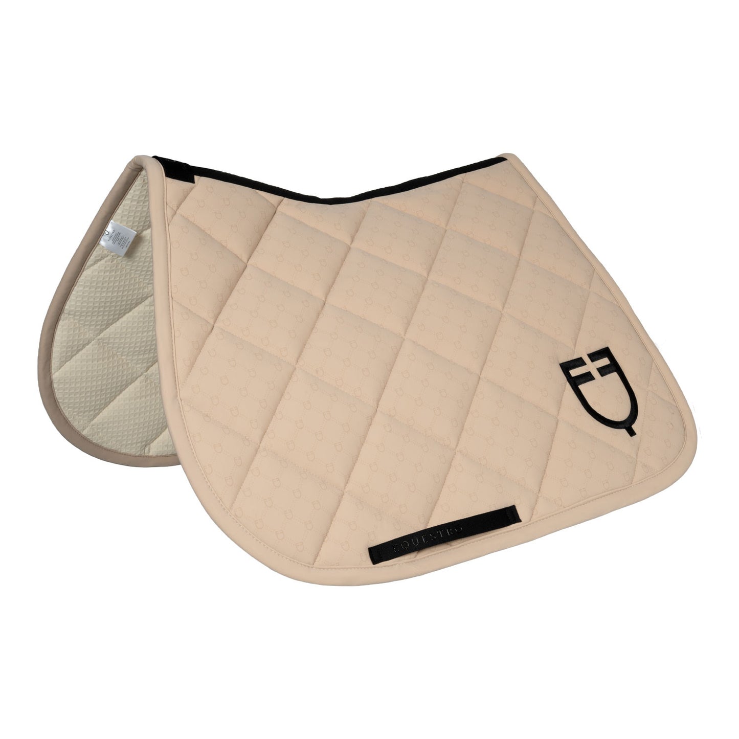 Sottosella Equestro in Tessuto Tecnico – Trapuntatura a Rombi, Monogram Taupe | El gaucho sport