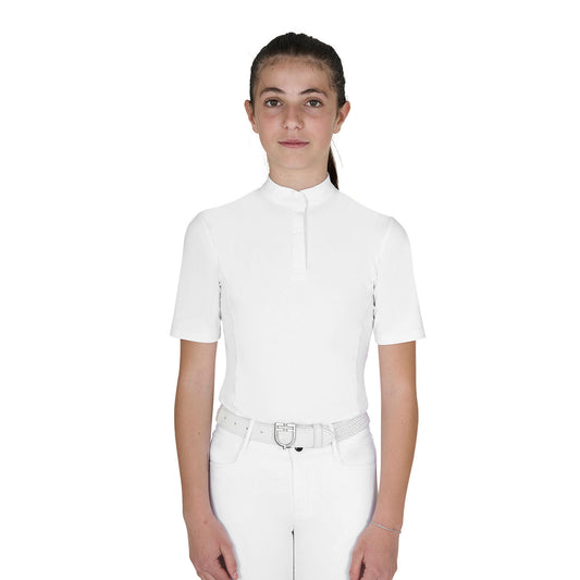 Polo concorso bambina slim fit con bottoni Equestro | El gaucho sport