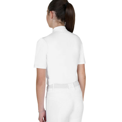 Polo concorso bambina slim fit con bottoni Equestro | El gaucho sport