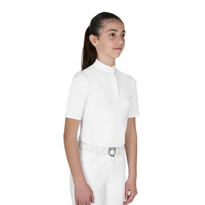 Polo concorso bambina slim fit con bottoni Equestro | El gaucho sport