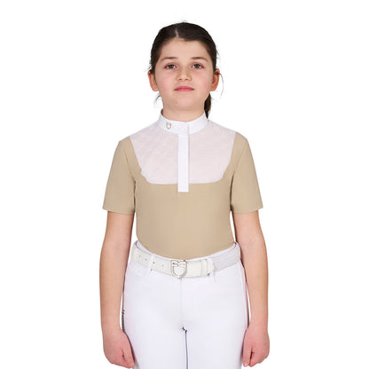 Polo da concorso bambina con tulle