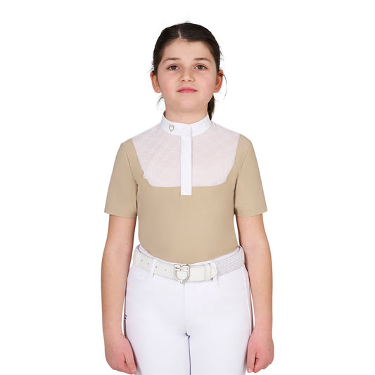 Polo da concorso bambina con tulle