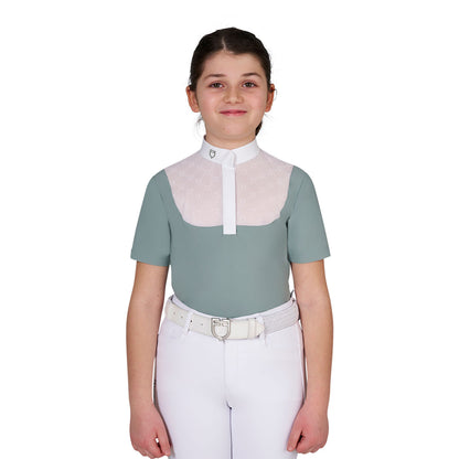 Polo da concorso bambina con tulle