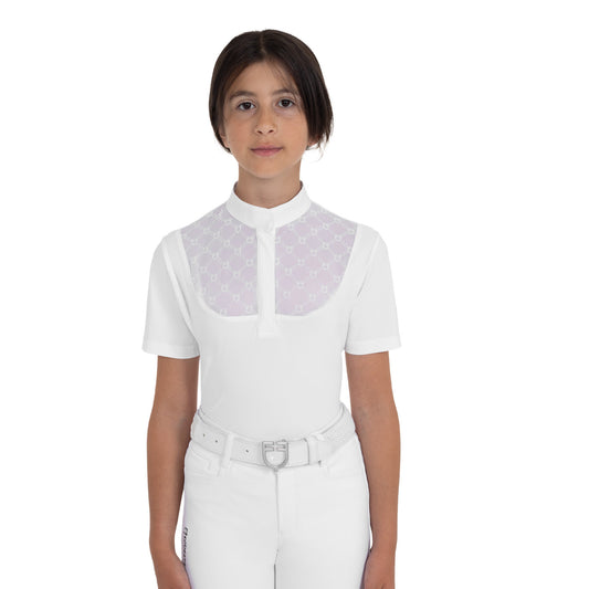 Polo da concorso bambina con tulle