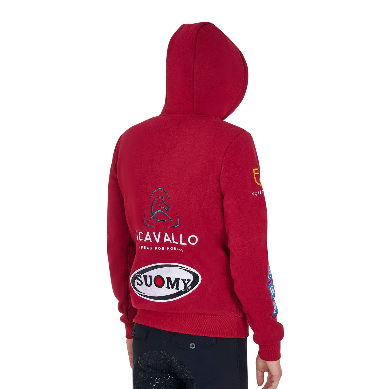 Felpa Uomo Multilogo con Zip | El Gaucho Sport