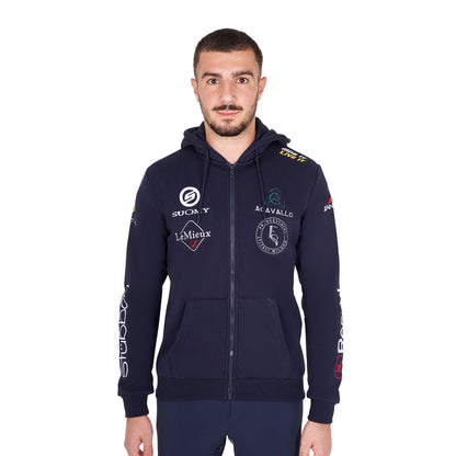 Felpa Uomo Multilogo con Zip | El Gaucho Sport