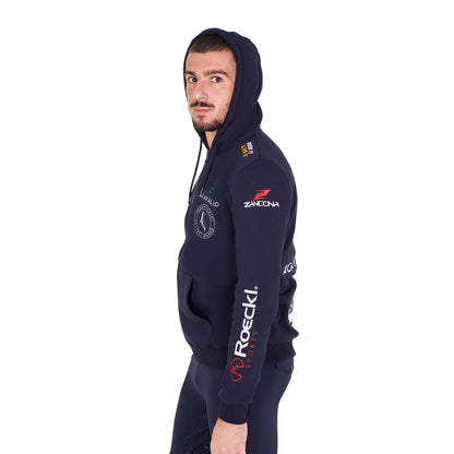 Felpa Uomo Multilogo con Zip | El Gaucho Sport