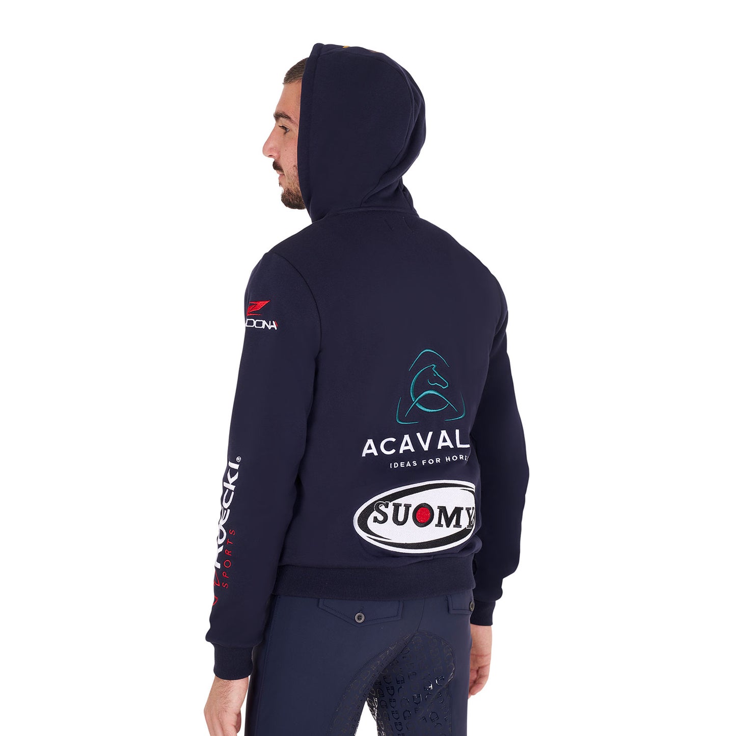 Felpa Uomo Multilogo con Zip | El Gaucho Sport