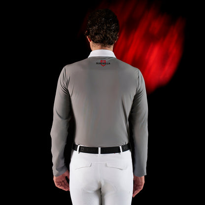 Polo Uomo Slim Fit Maniche Lunghe – Equestro Ridertechnology | El Gaucho Sport