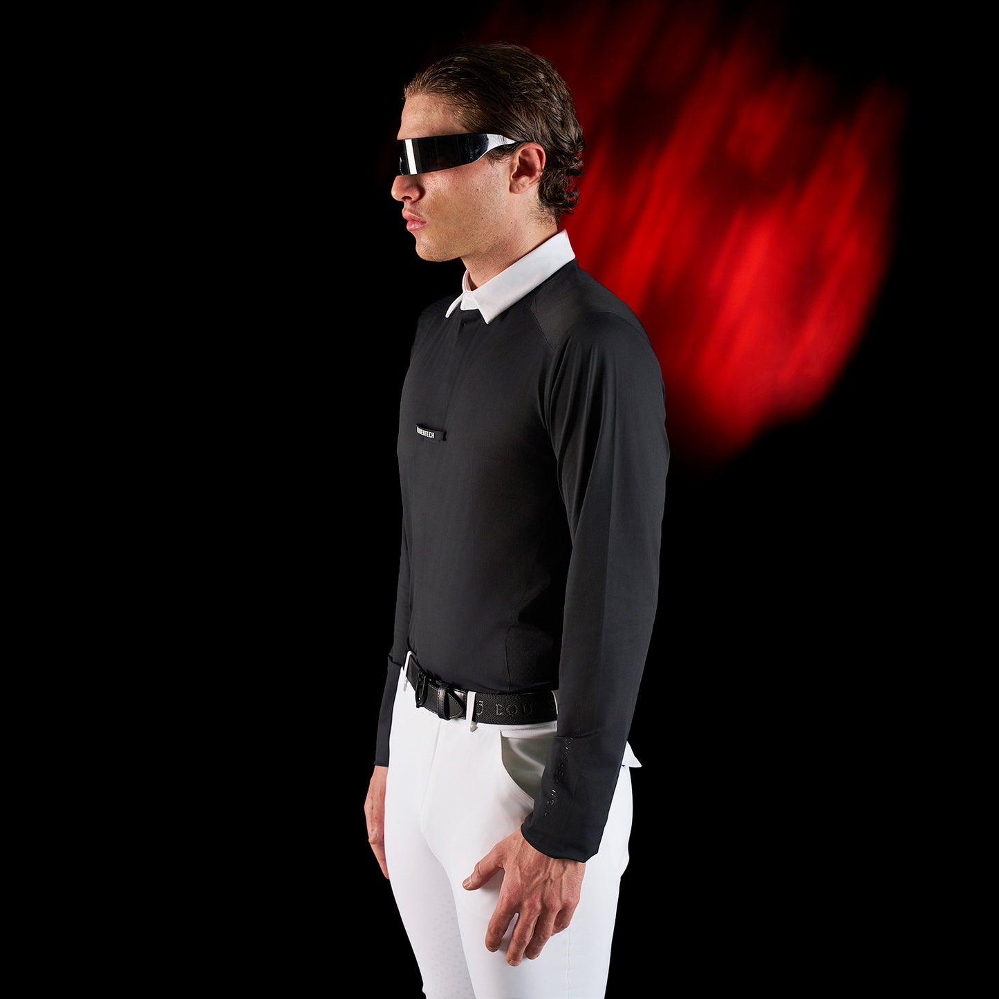 Polo Uomo Slim Fit Maniche Lunghe – Equestro Ridertechnology | El Gaucho Sport