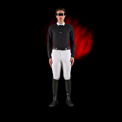 Polo Uomo Slim Fit Maniche Lunghe – Equestro Ridertechnology | El Gaucho Sport