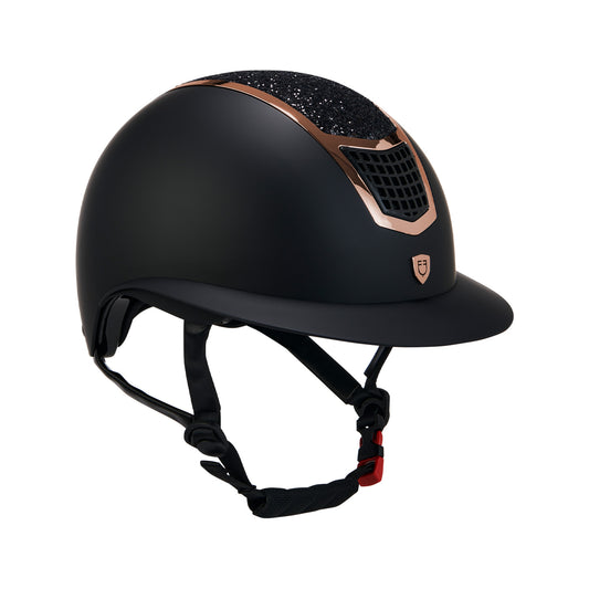 ECLIPSE STONE MAT WIDE VISER helmet with glitter and wide visor