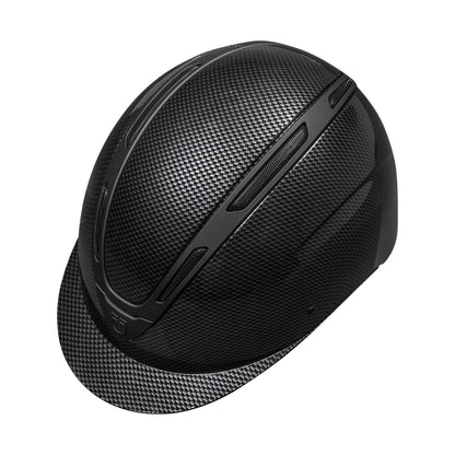 Cap ultra-light in carbonio Equestro con visiera stretta opaca