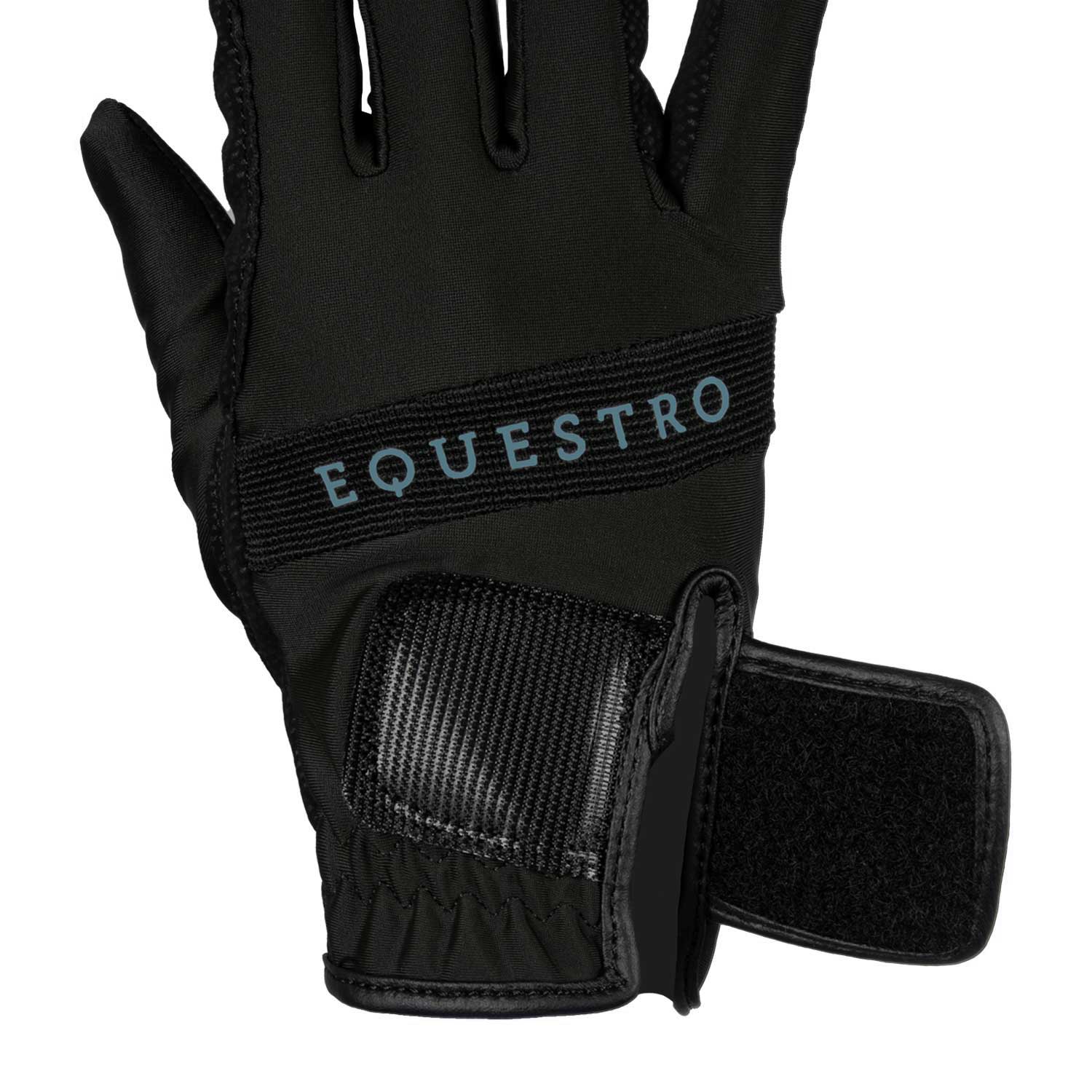 Guanti Equestro in Tessuto Tecnico con Logo Multicolor | El Gaucho Sport