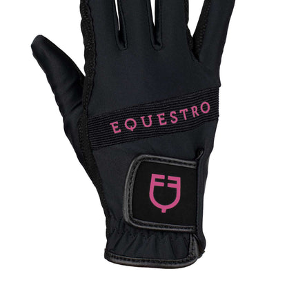Guanti Equestro in Tessuto Tecnico con Logo Multicolor | El Gaucho Sport