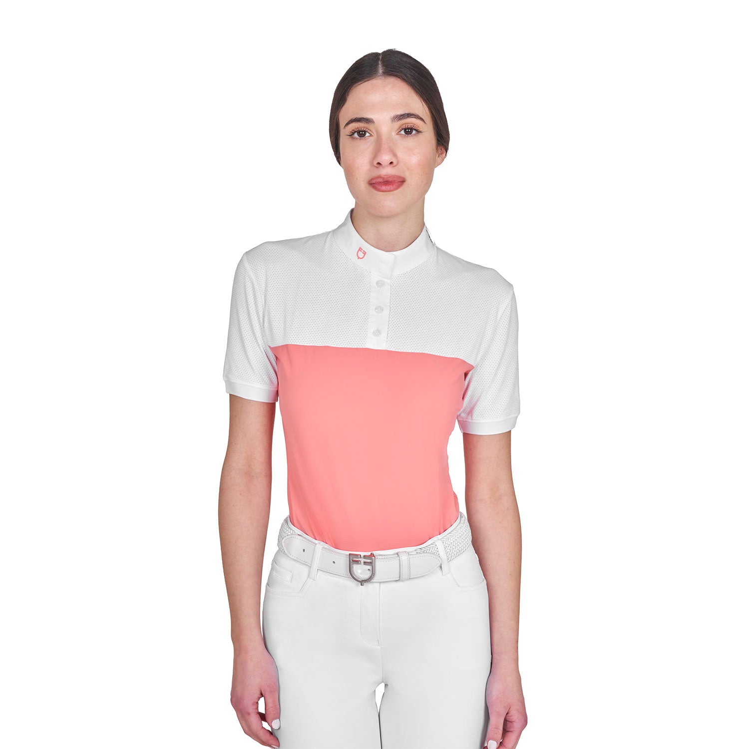 Polo donna slim fit tessuto tecnico e mesh Equestro | El gaucho sport