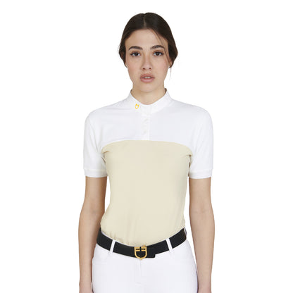 Polo donna slim fit tessuto tecnico e mesh Equestro | El gaucho sport