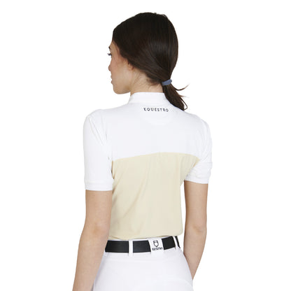 Polo donna slim fit tessuto tecnico e mesh Equestro | El gaucho sport