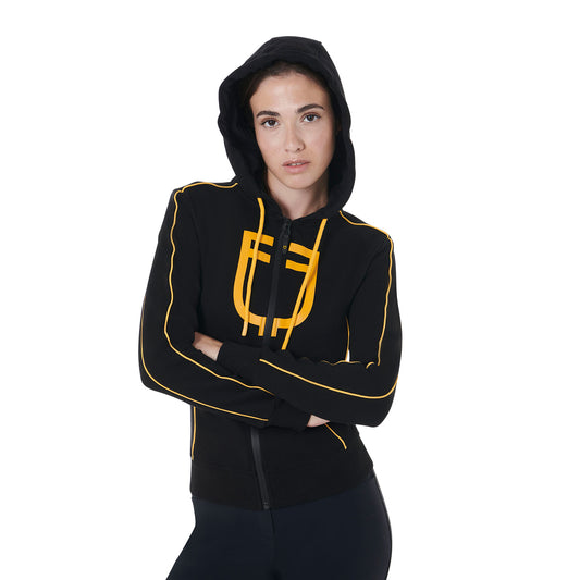 Felpa con cappuccio da donna con zip frontale | El gaucho sport