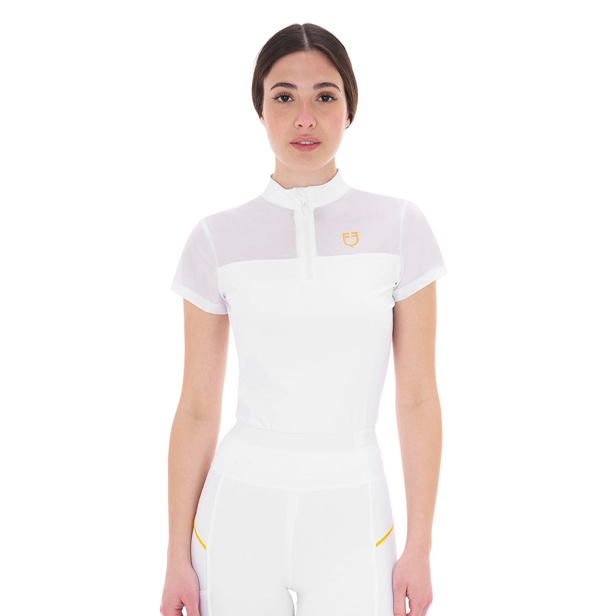 Polo donna da allenamento in mesh